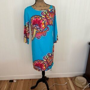 Lilly Pulitzer Multicolor Floral Pattern Dress